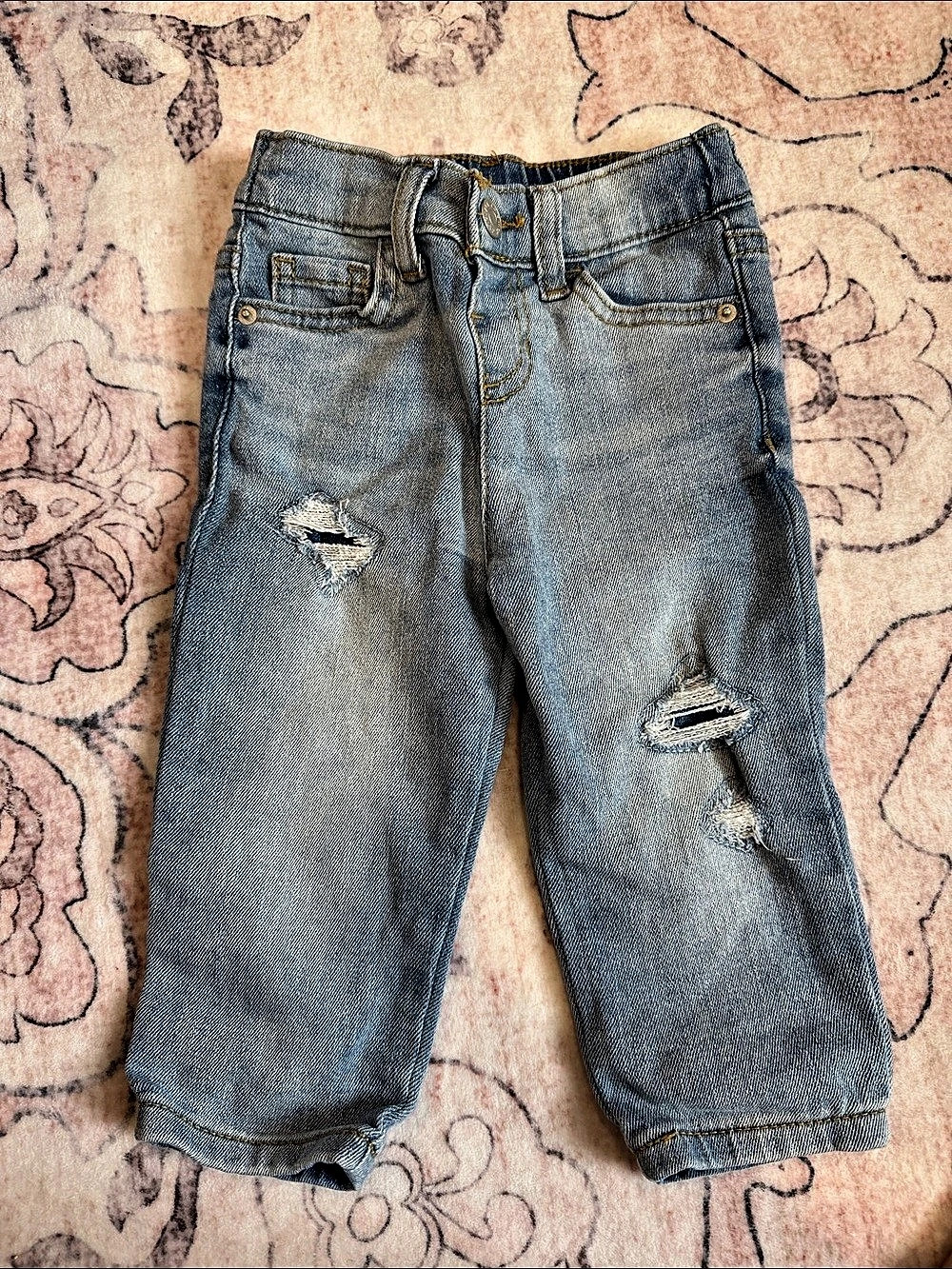 Cat & Jack Ankle Straight Jeans Girls Blue 18m